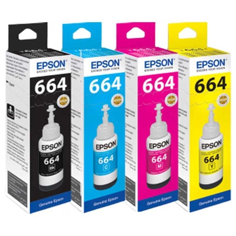 Epson T6646 Cyan/Magenta/Yellow/Black Mavi/Kırmızı - TonerXL